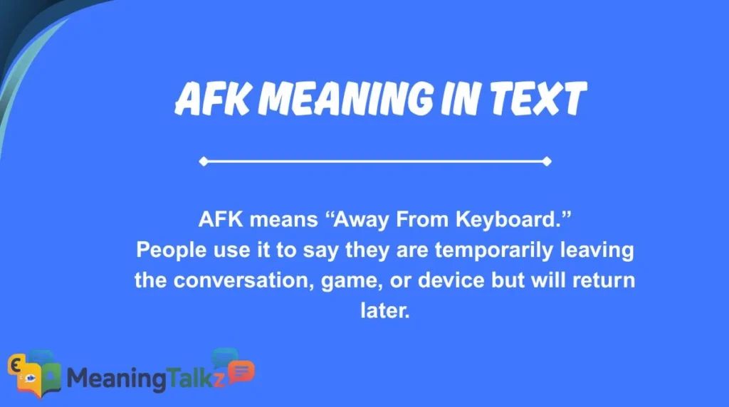 afk meaning in text