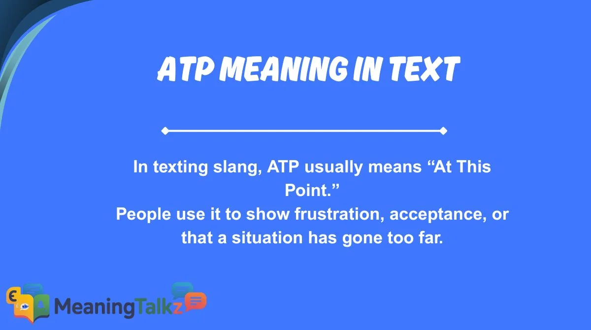 ATP Meaning in Text