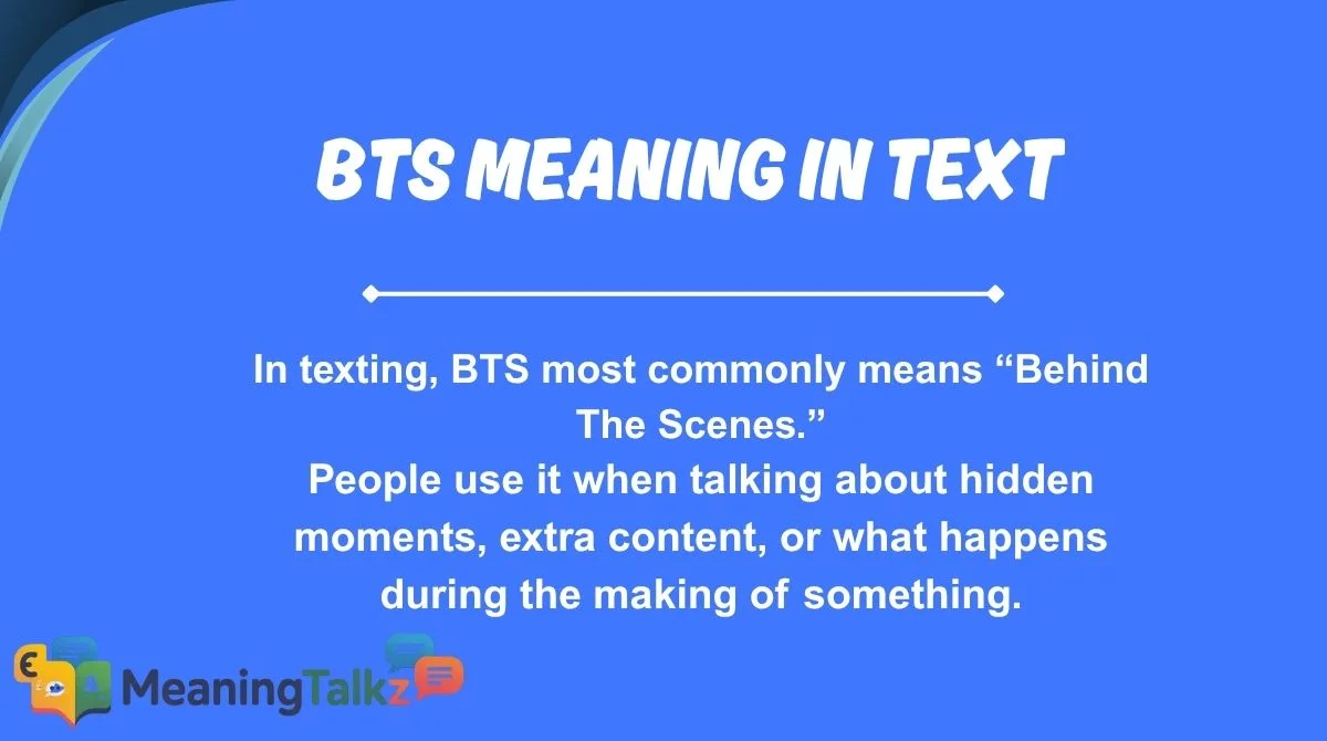 BTS Meaning in Text