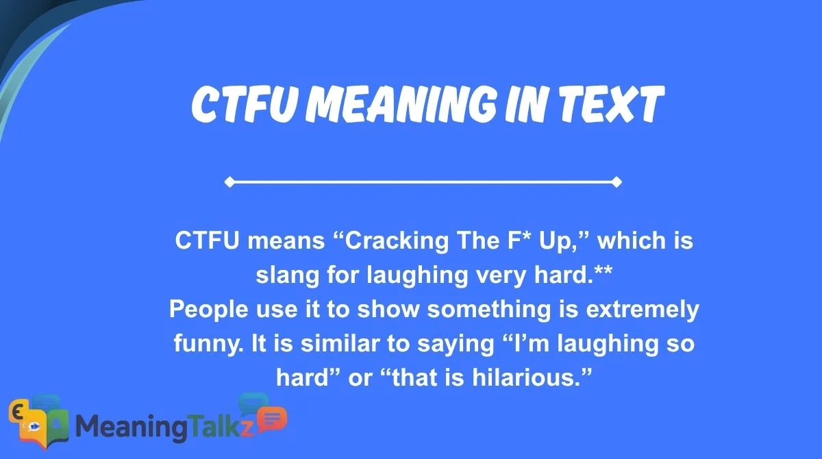 ctfu meaning in text