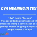 CYA Meaning in Text