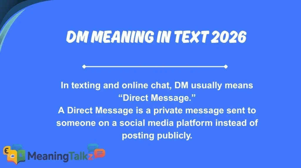DM Meaning in Text 2026