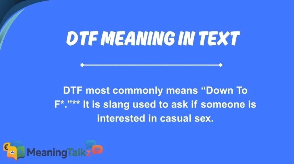 dtf meaning in text