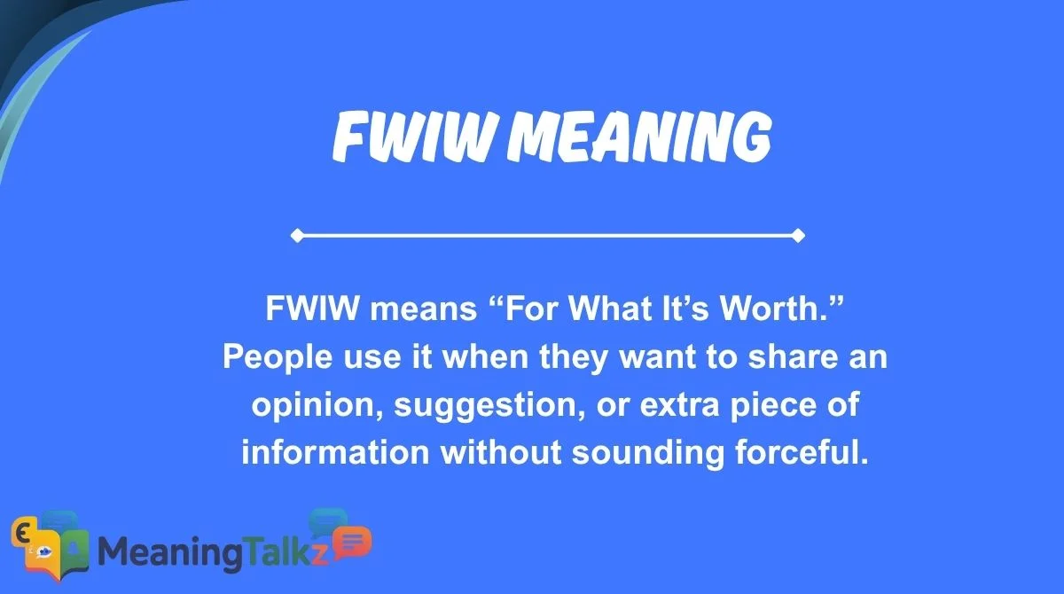 fwiw meaning