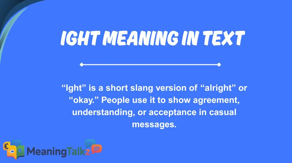 ight meaning in text