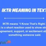 iktr meaning in text