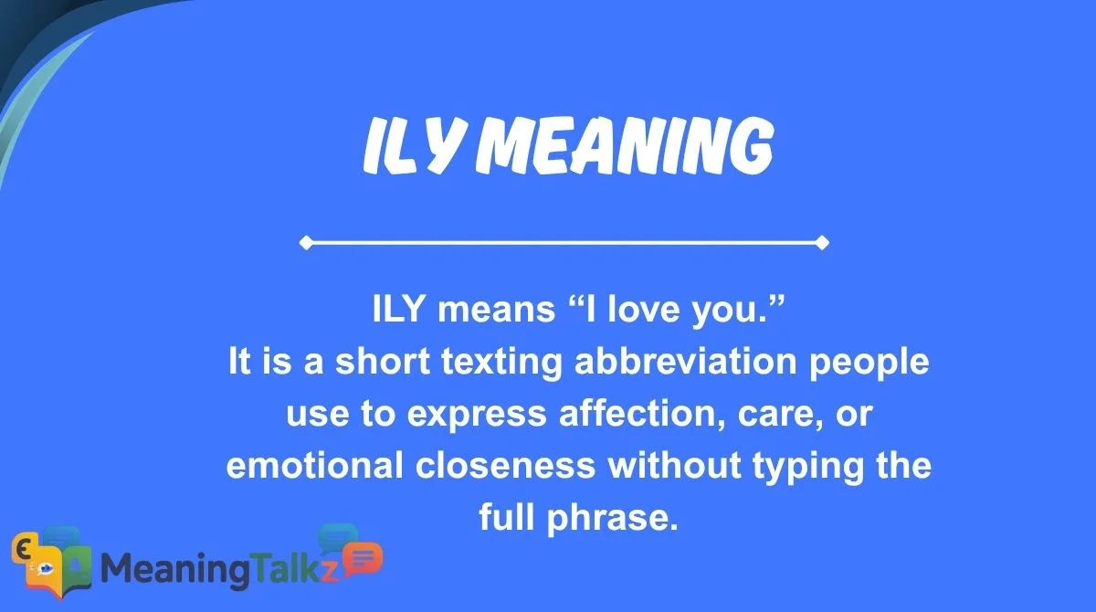 ily meaning