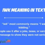 iwk meaning in text