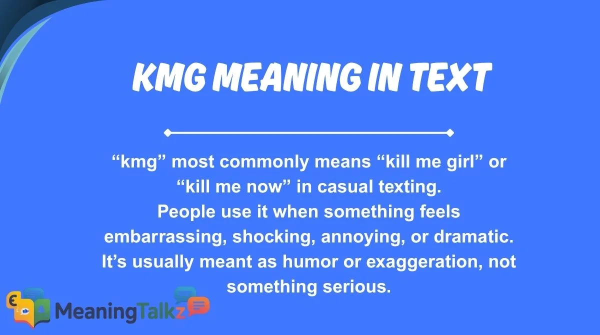 kmg meaning in text