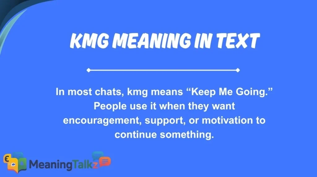 kmg meaning in text