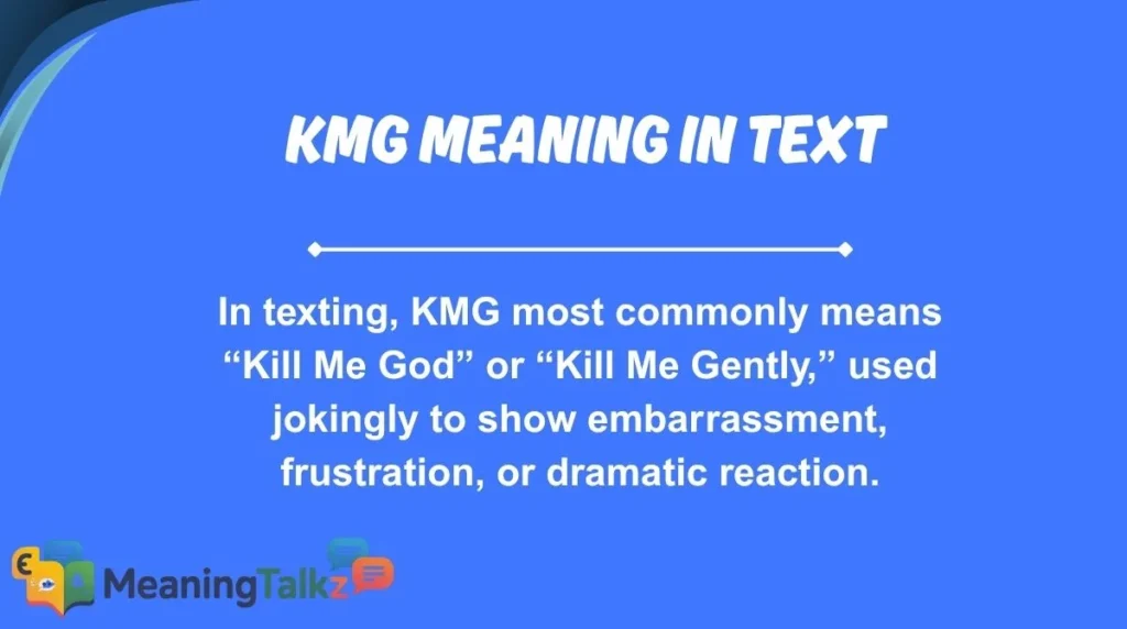 KMG Meaning in Text