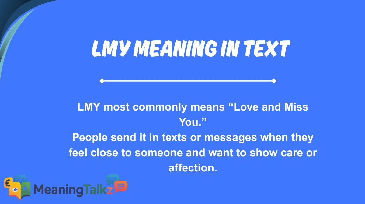 lmy meaning in text