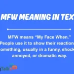 mfw meaning in text