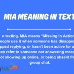 mia meaning in text
