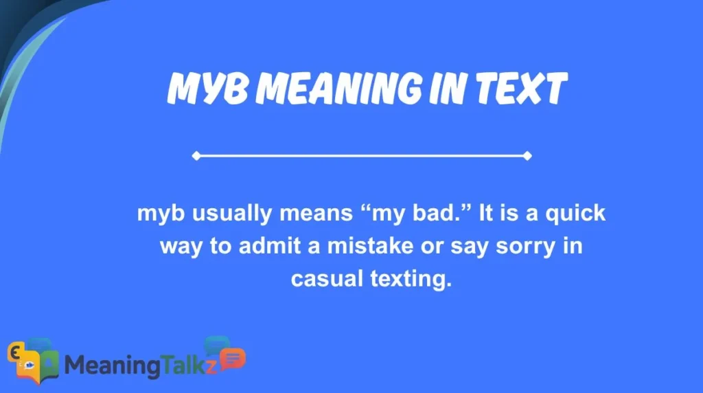 myb meaning in text