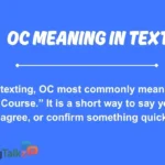 OC Meaning in Text