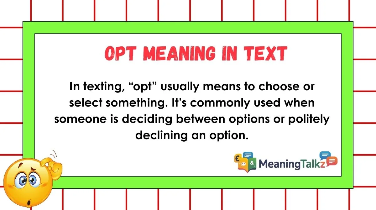 Opt Meaning in Text
