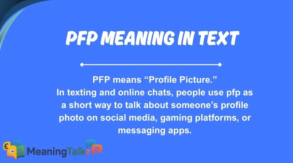 pfp meaning in text