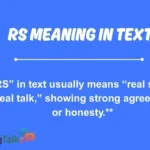 rs meaning in text