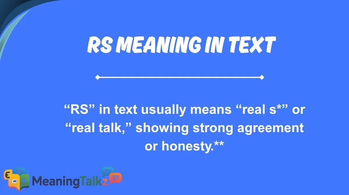 rs meaning in text