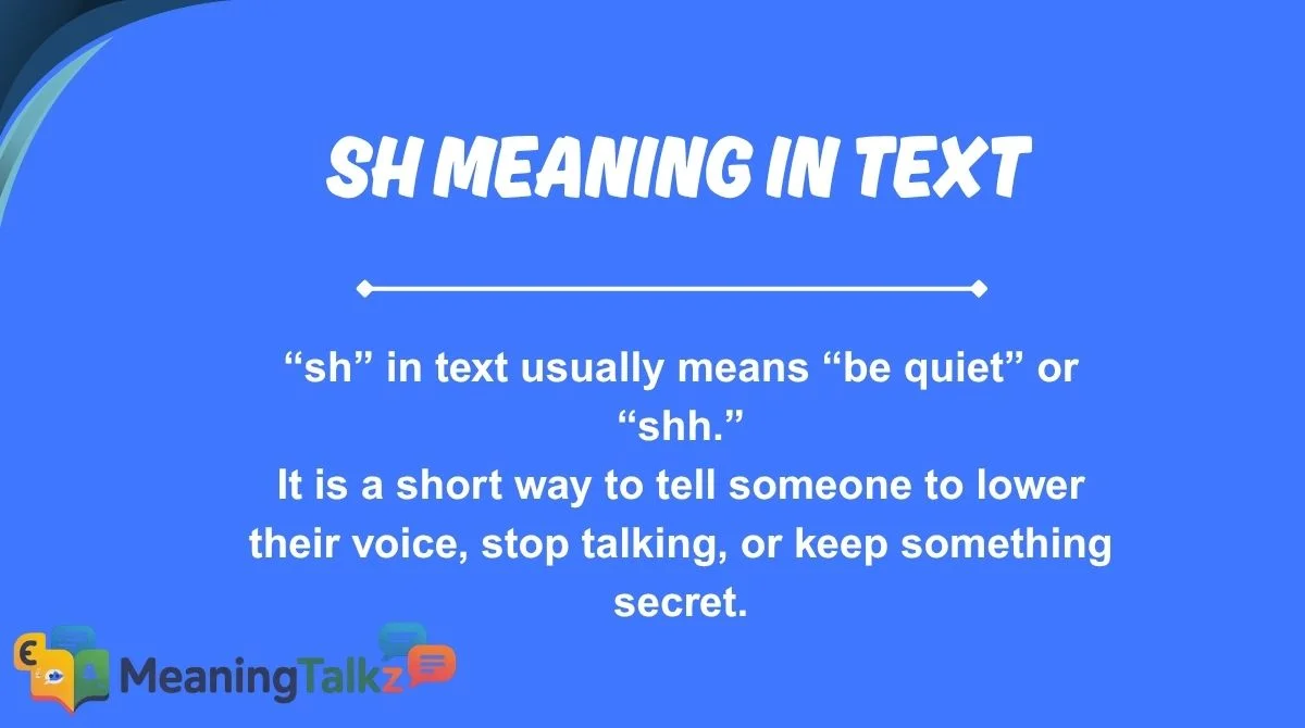 sh meaning in text
