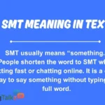 smt meaning in text