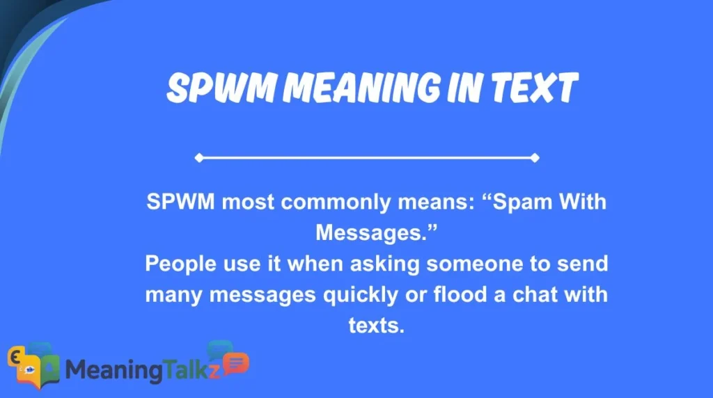 spwm meaning in text