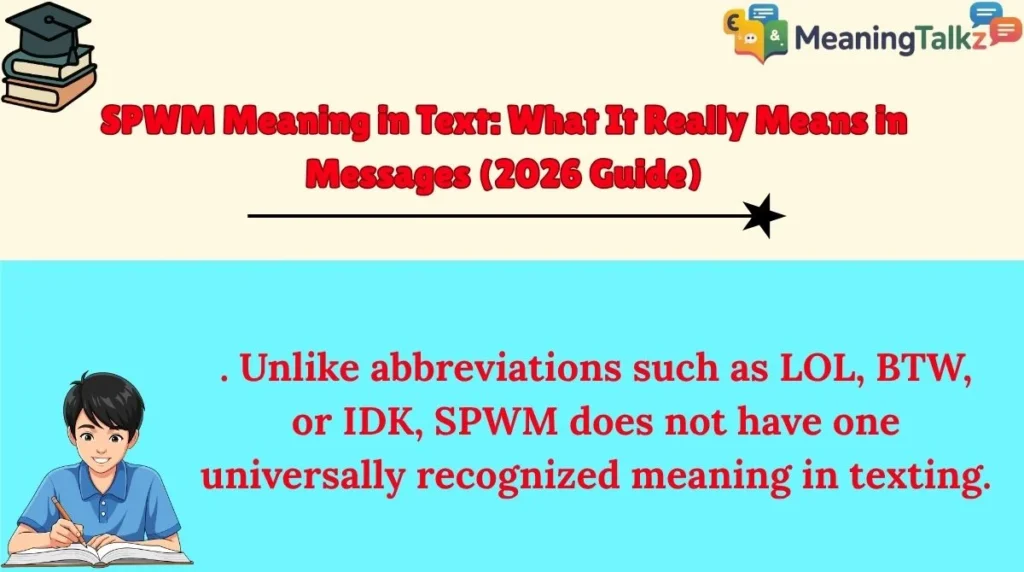 SPWM Meaning in Text: What It Really Means in Messages (2026 Guide)