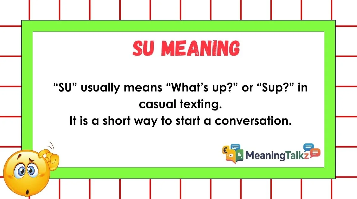 su meaning