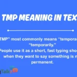 TMP Meaning in Text