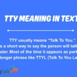 tty meaning in text