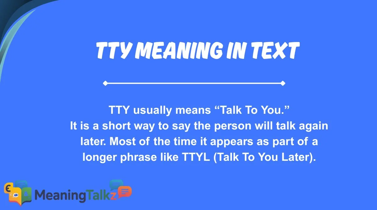 tty meaning in text