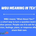 wbu meaning in text