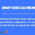 What Does 222 Mean