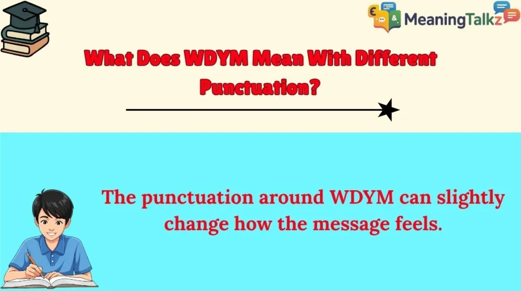 What Does WDYM Mean With Different Punctuation?