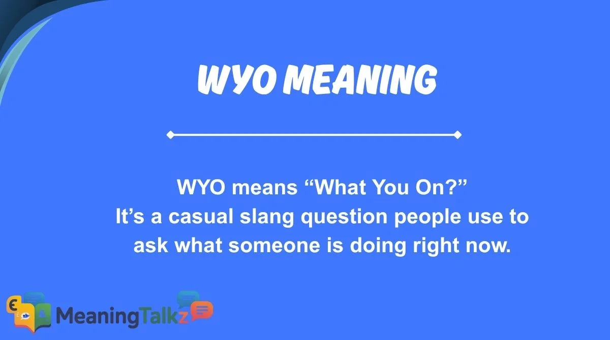 WYO Meaning