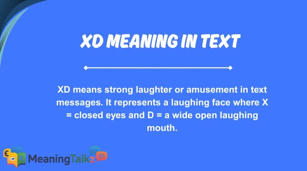 xd meaning in text