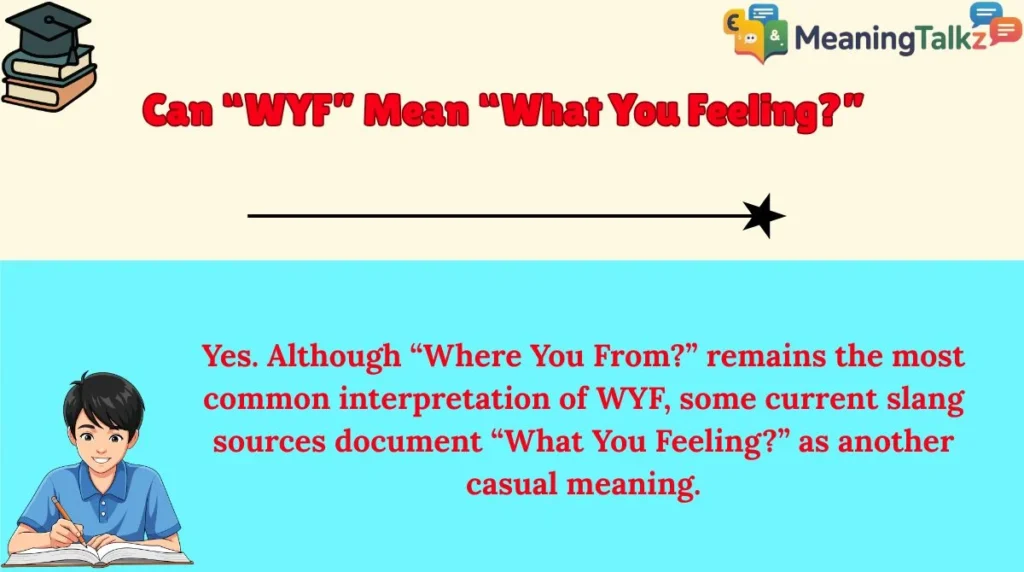 Can “WYF” Mean “What You Feeling?”