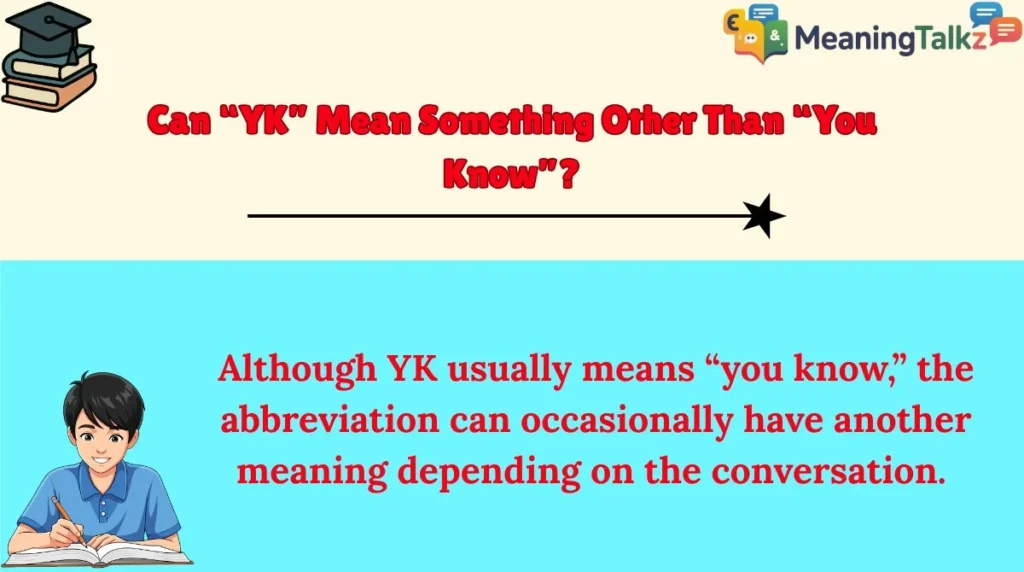 Can “YK” Mean Something Other Than “You Know”?