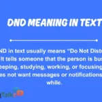 dnd meaning in text