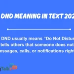 DND Meaning in Text 2026