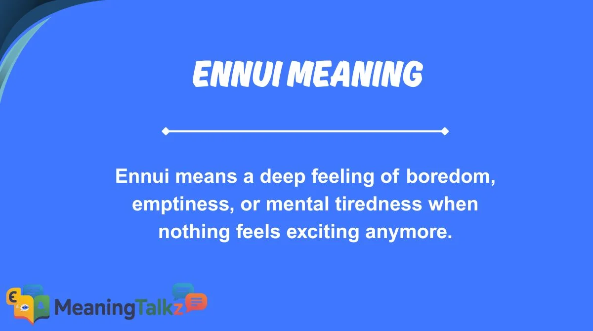 ennui meaning