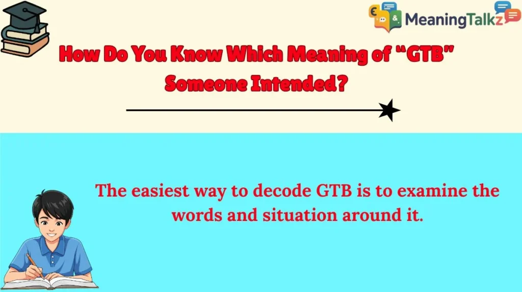 How Do You Know Which Meaning of “GTB” Someone Intended?