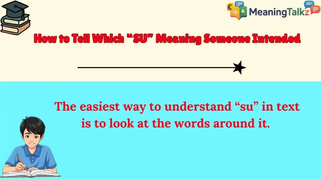 How to Tell Which “SU” Meaning Someone Intended