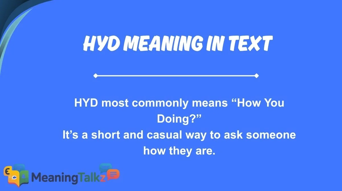 hyd meaning in text