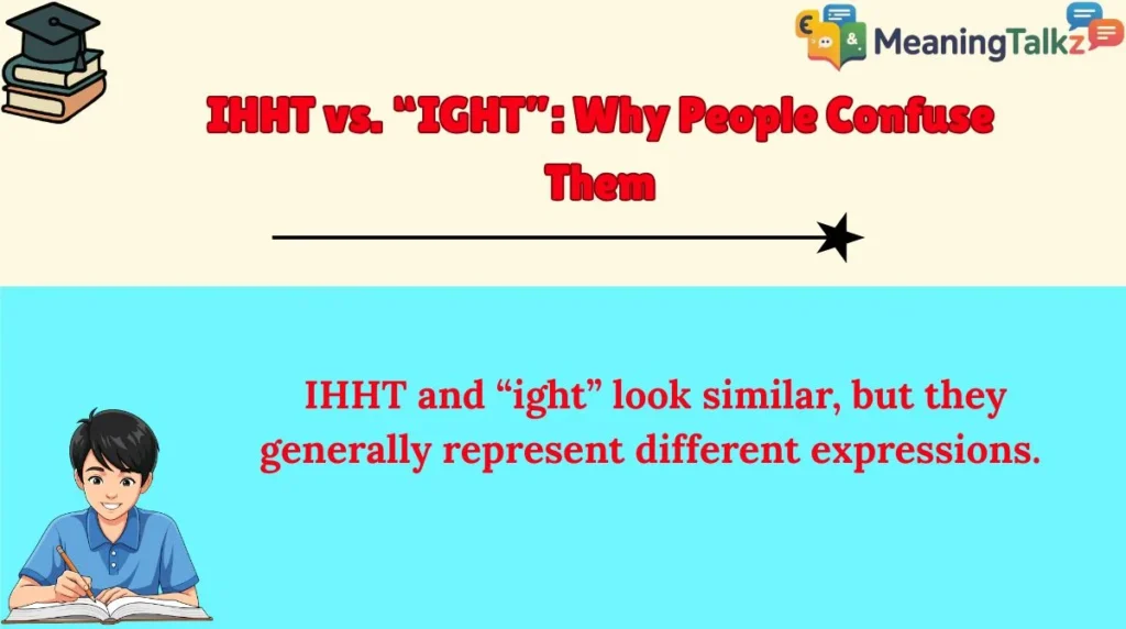 IHHT vs. “IGHT”: Why People Confuse Them