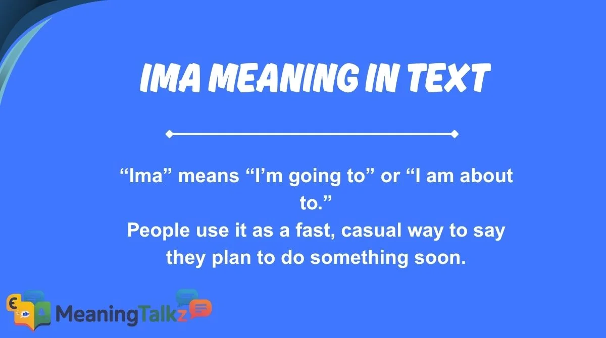 ima meaning in text