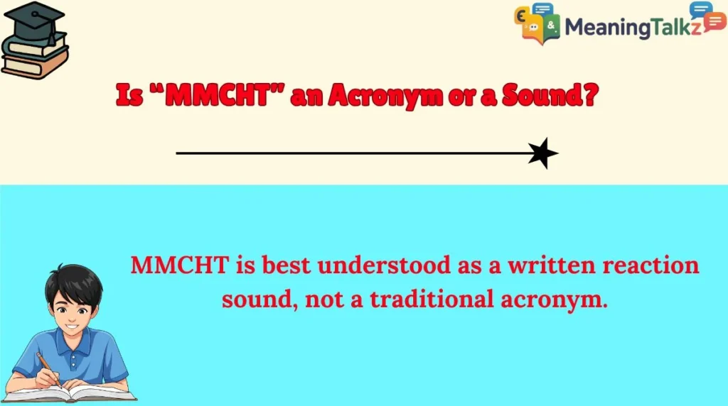 Is “MMCHT” an Acronym or a Sound?