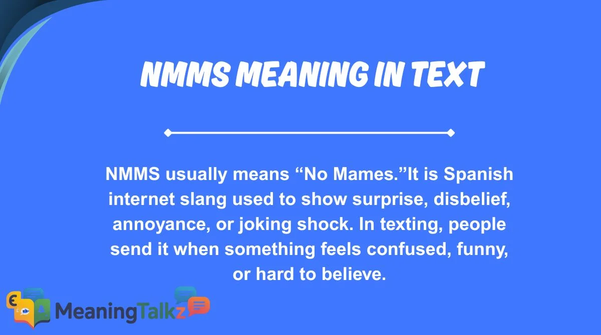 nmms Meaning in Text