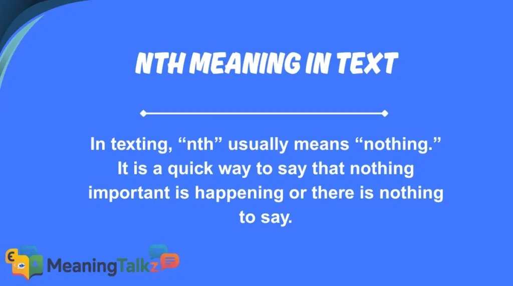 nth meaning in text